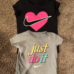 ❌SOLD❌Nike girls shirts (size 4)